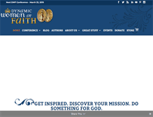 Tablet Screenshot of dynamicwomenfaith.com